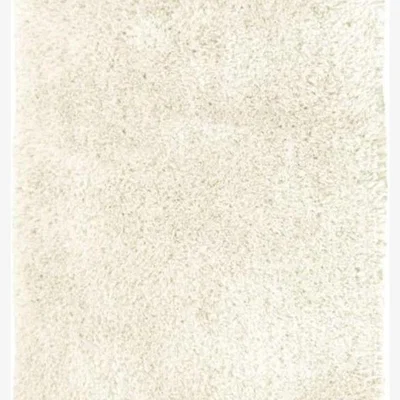 The Range Soft Washable Collection Plain Design Shaggy Rug in Ivory  SA-01 - White / 100cm / 100x150 cm