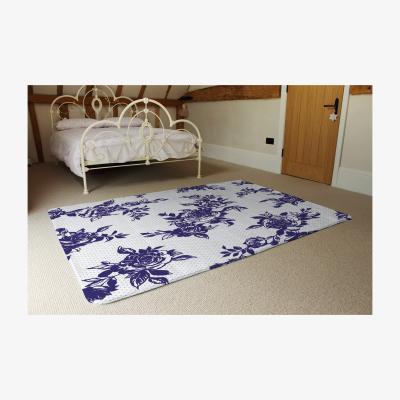 The Range Roses Print On Polka Dots Rug - Purple / 230cm