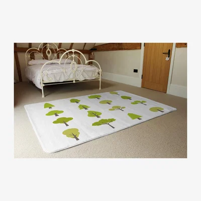 The Range Tree Illustrations Designer Rug - Green / 230cm