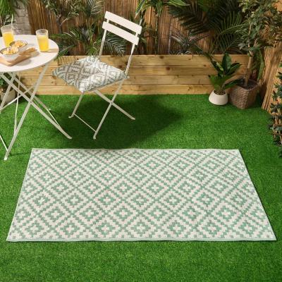 The Range Geometric Waterproof Outdoor Rug - Sage / 230cm