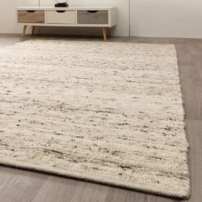 The Range Korinth Hand Woven Rug  Natural Dark Shade Wool Blend - Natural Dark Shade / 240cm / 10.94