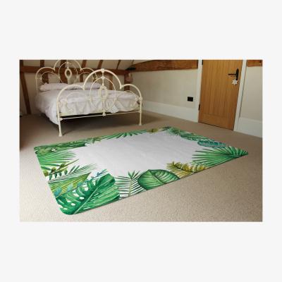 The Range Tropical Leaves Designer Rug - Green / 230cm