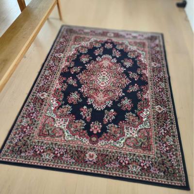 The Range Navy Traditional Oriental High End Living Room Rug - Trend - Navy / 7kg