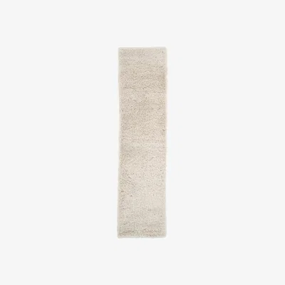 The Range Super Soft Natural Ecru Shaggy Living Area Rug - Ecru / 240 x 60cm
