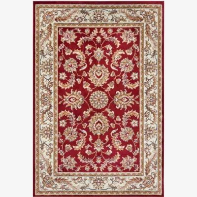 The Range Hanse Home Oriental Short Pile Reni Luxor Design Polypropylene Vintage Rug Red - Red / 200.0cm