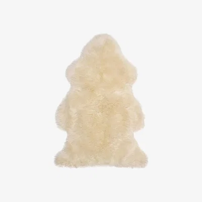 The Range British Moorland Genuine Sheepskin Rug in Linen - Linen