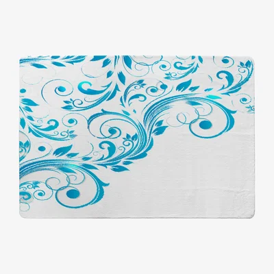 The Range Swirls Designer Rug - Blue / 200cm