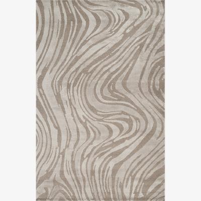 The Range Hamilton Modern Metallic Sheen Area Rug - Marble Inspired Design Rug - Mocha / 290cm