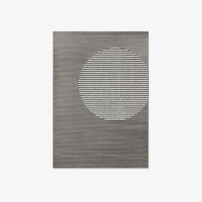 The Range Hanse Home Perles Shortpile Dolomite Modern Polyester Striped Rug Grey - Grey / 235.0cm