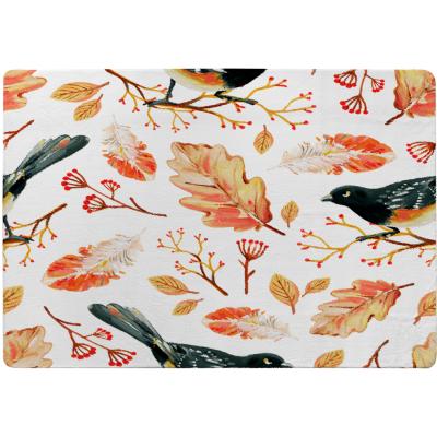 The Range Birds  Leaves In Autumn Rug - Orange / 110cm