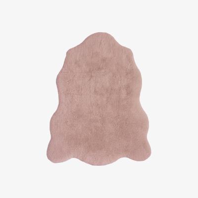 The Range Muslera Collection Faux Fur Rugs in Pink  M5 - Pink