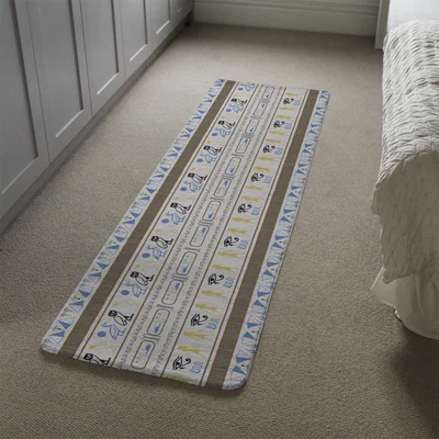 The Range Heiroglyphs Runner Rug - Blue