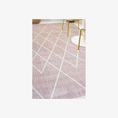 The Range Blush Pink Scandi Trellis Rug - Islay - Pink / 170cm