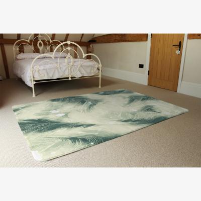 The Range Feathers Fantastic Birds With Decorative Ornaments Rug - Green / 230cm