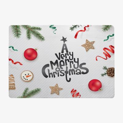 The Range Christmas Greeting Design Style Rug - brown / 230cm