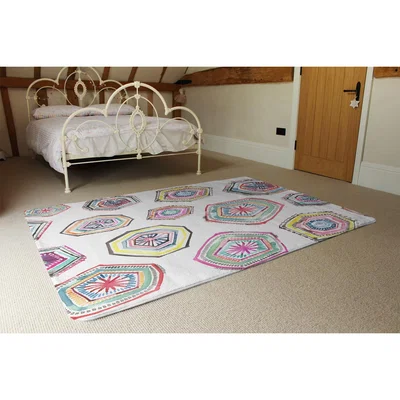 The Range Hand Painted Multicolor Watercolor Rug - Pink / 230cm