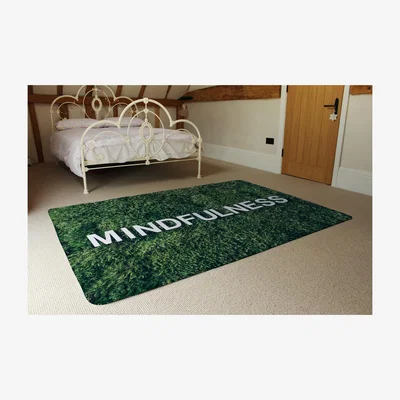 The Range Wellness Mindfulness Designer Rug - Green / 230cm