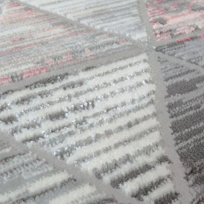 The Range Pink Glamourous Geometric Rugs - Holm - Pink