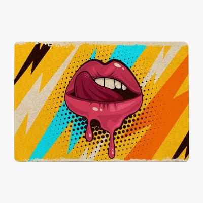 The Range Pop Art Retro Vintage Colorful Background Designer Rug - Yellow / 150cm