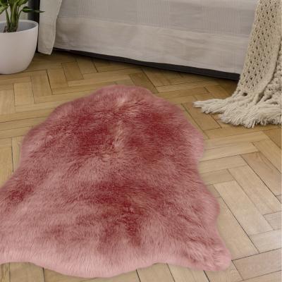The Range Blush Pink Faux Fur Super Soft Non Slip Sheepskin - Kinsale - Pink / 90cm