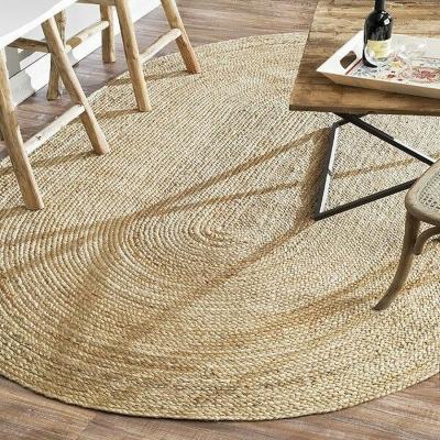 The Range Hand Braided Jute Oval Rug - 1 / 60cm / 90cm