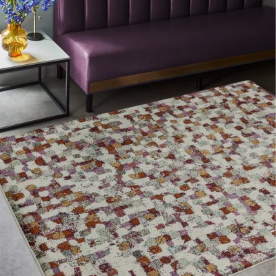 The Range Amelie AM09 Pixel Multi Flatweave Rug - Multi / 160x230cm