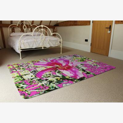 The Range Pink Flower Rug - Pink / 230cm