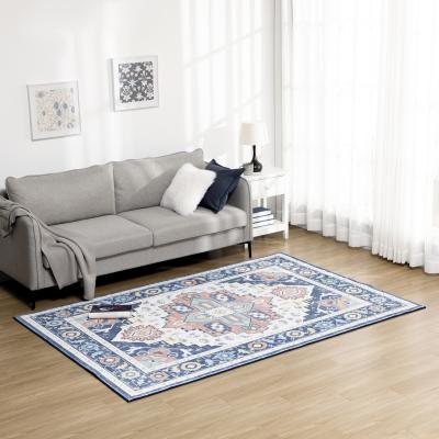 The Range Large Floral Boho Area Rugs Carpet for Living Room, Bedroom - Blue