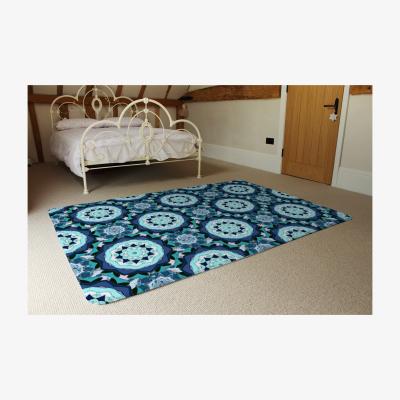 The Range Boho Magic Symbol Rug - Blue / 230cm
