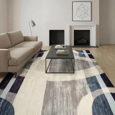 The Range CozyLiving Rectangle Arch Pattern Rug Short Pile Carpet Area Rug 140x200cm - BLUE