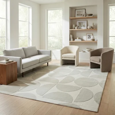 The Range Milano Marylebone Rug - Cream / 170cm