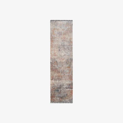 The Range Terracotta Distressed Fringed Rug - Multicolour  / 230cm / 3kg