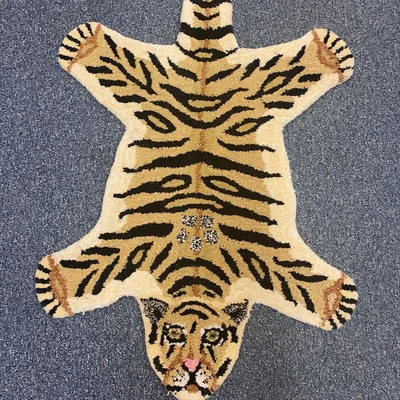 The Range Tiger Rug Small - Brown