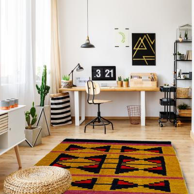 The Range Bordered tribal rug - Yellow