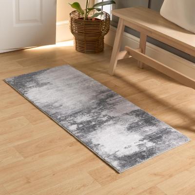 The Range Abstract Modern Soft Carpet Rug - Grey