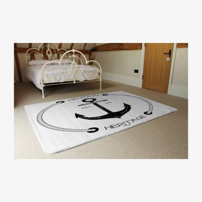 The Range Nautical Anchor Rug - Black / 230cm