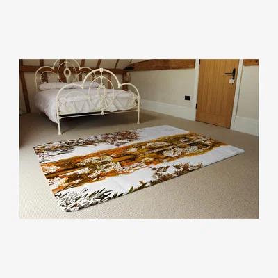 The Range Autumn Lake Designer Rug - Orange / 230cm