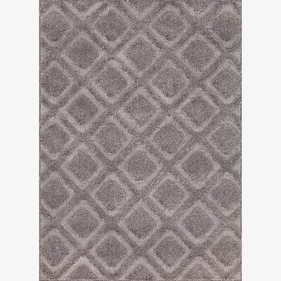 The Range Astrid Diamond Rug - Grey / 200cm