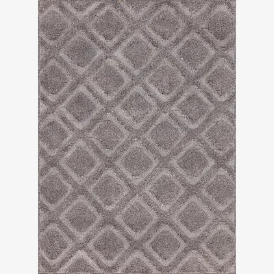 The Range Astrid Diamond Rug - Grey / 200cm