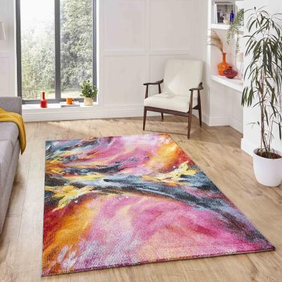 The Range Modern Multicoloured Hand Carved Abstract Rug - Multicoloured / 200cm