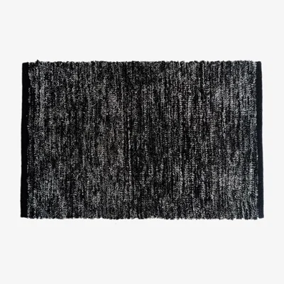 The Range Melange Shimmer Rug - Black