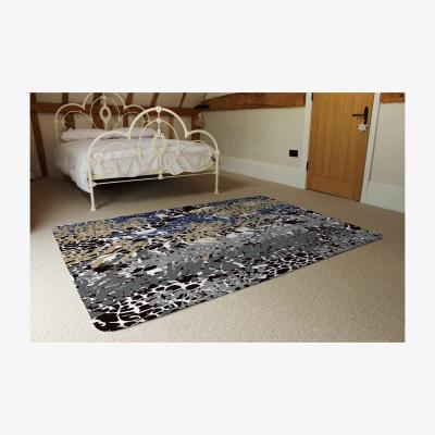 The Range Mixed Animal Print Rug - Blue / 230cm