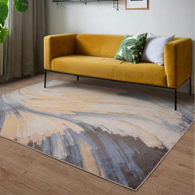 The Range Viva Abstract Swirl Dark Multi Living Area Rug - Blue / 140cm