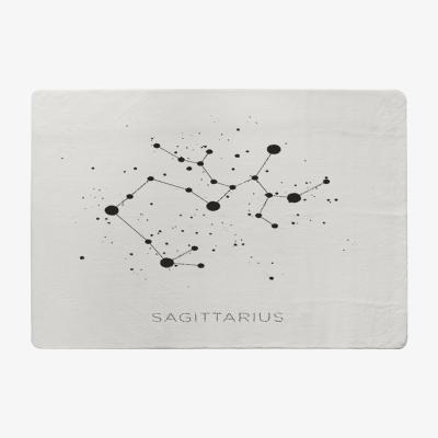 The Range Star Constellation Zodiac Sagittarius Style Rug - white / 230cm