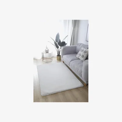 The Range Lux Faux Rabbit Fur Rug - Mink