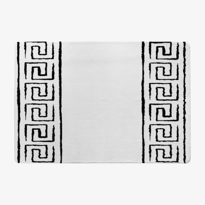 The Range Egyptian Pattern Rug - Black / 150cm