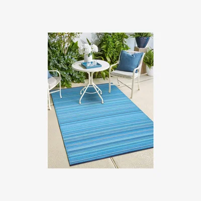 The Range Plastic Outdoor Rug Weaver Turqoise Blue Green - Turqoise Blue Green / 270cm