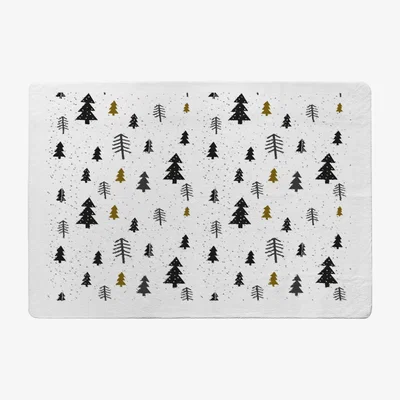The Range Winter Graphic Style Rug - white / 230cm