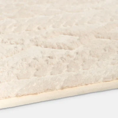The Range OHS Jacquard Cable Knit Rug - Cream