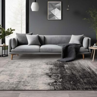The Range Ruddick Grey Distressed Rug - Grey